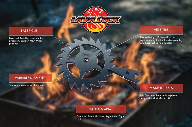 LavaLockÂ® Ratchet & Paw Gear for Santa Maria Grill - Image 3